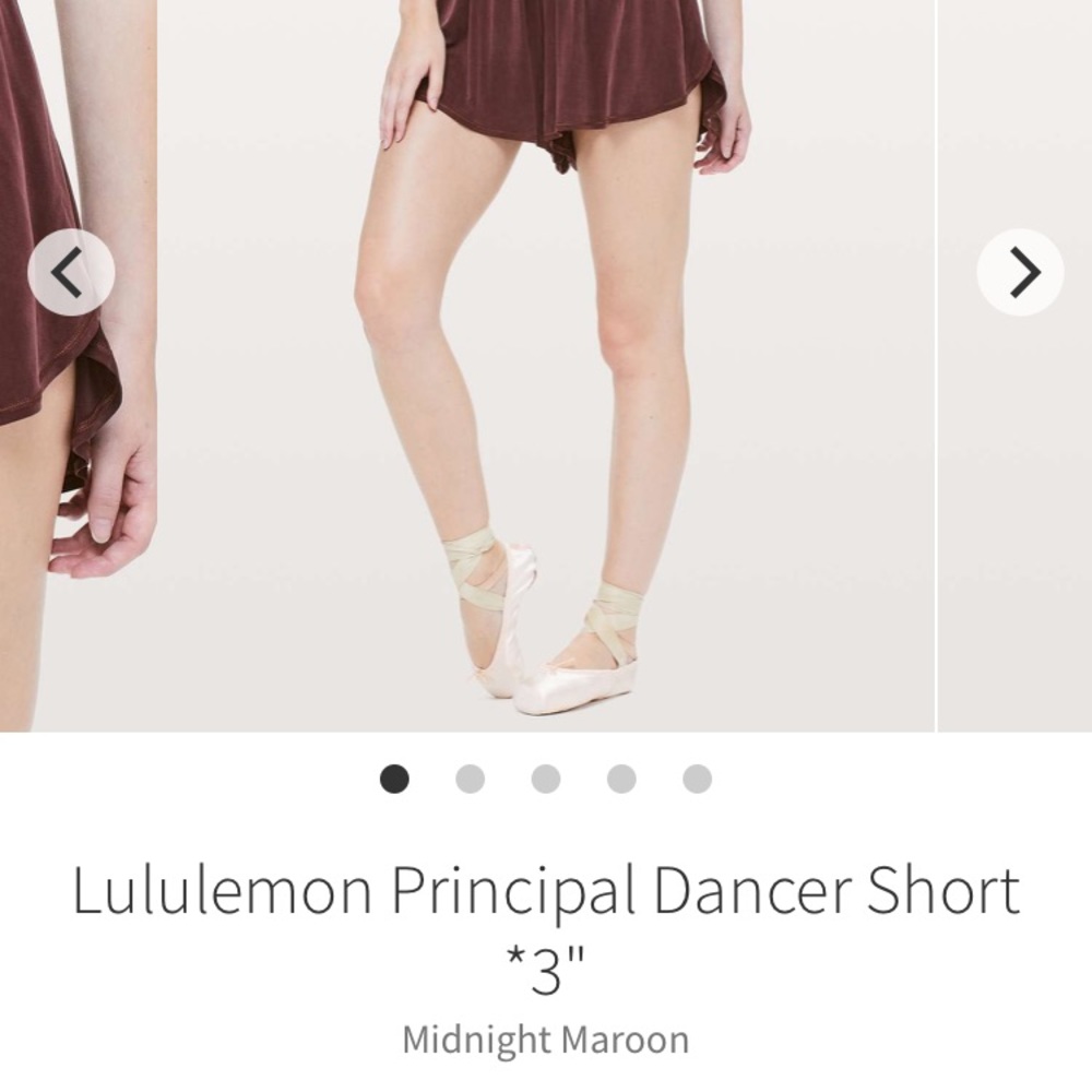 NWOT lululemon principal dancer shorts 8 red
